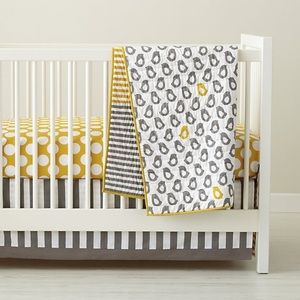 Land of Nod peep chick baby toddler crib bedding